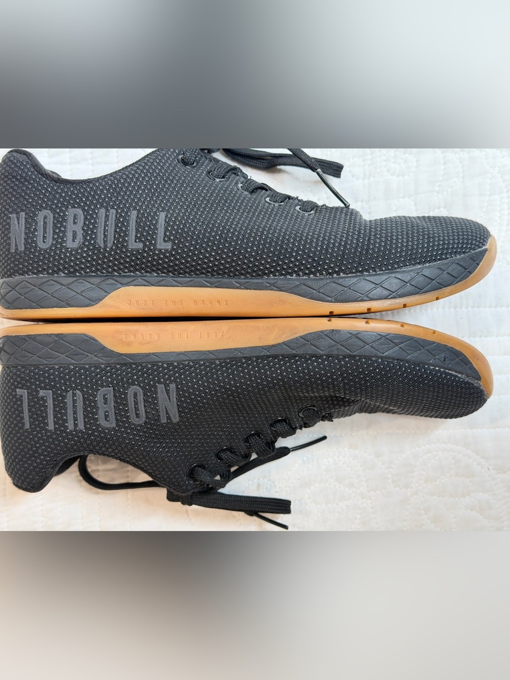 Nobull Trainers Shoes Black Gum Outwork Sneaker Lace up Super Mens 7 Women’s 8.5 - Picture 5 of 9